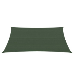 Voile d'ombrage 160 g/m² Vert foncé 3/4x3 m PEHD