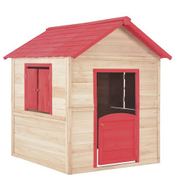 Maison de jeu pour enfants Bois de sapin Rouge