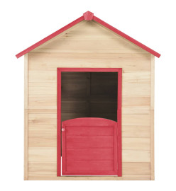 Maison de jeu pour enfants Bois de sapin Rouge