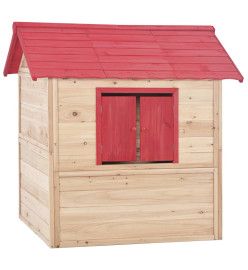 Maison de jeu pour enfants Bois de sapin Rouge