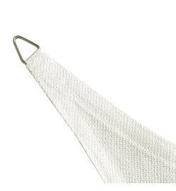 Voile de parasol PEHD Carré 3,6 x 3,6 m Blanc