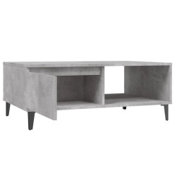 Table basse Gris béton 90x60x35 cm Aggloméré