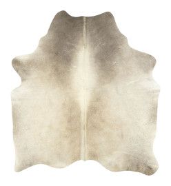 Tapis en peau de vache véritable 150 x 170 cm Beige