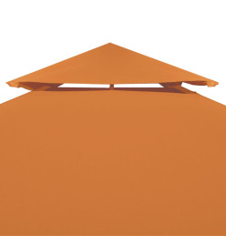 Toile de remplacement de belvédère 310 g/m² Orange 3x3 m