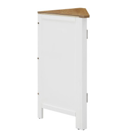 Armoire d'angle 59 x 45 x 80 cm Bois de chêne massif