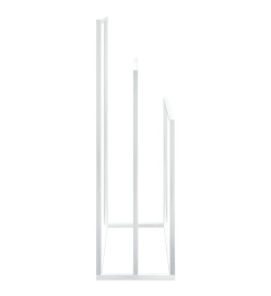 Porte-serviettes sur pied Blanc 48x24x79 cm Fer