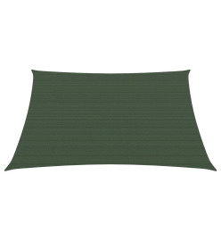 Voile d'ombrage 160 g/m² Vert foncé 4,5x4,5 m PEHD