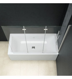 Cabine de douche pliable 3 panneaux ESG 130x138 cm