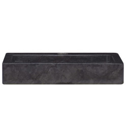 Lavabo mural noir 38x24x6,5 cm marbre