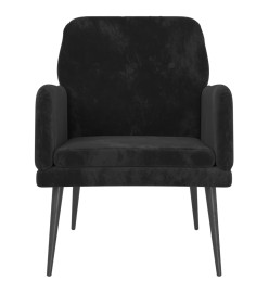 Fauteuil Noir 62x79x79 cm Velours