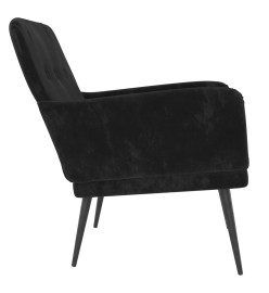 Fauteuil Noir 62x79x79 cm Velours