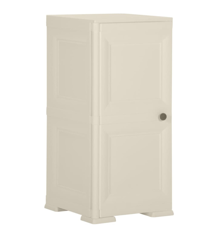 Armoire plastique 40x43x85,5 cm design bois glace à la vanille