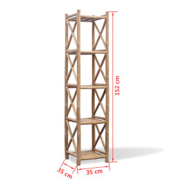Etagère à 5 paliers en bambou