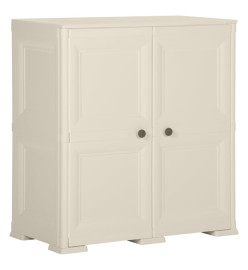 Armoire plastique 79x43x85,5 cm design bois glace à la vanille