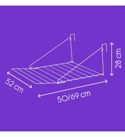 Tomado Support de séchage suspendu Breda 7 m
