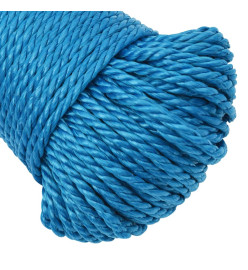 Corde de travail Bleu 3 mm 25 m Polypropylène