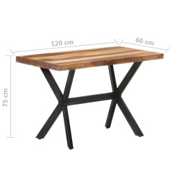 Table de salle à manger 120x60x75 cm Bois avec finition miel