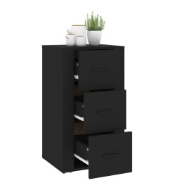 Buffet Noir 40x33x70 cm Bois d'ingénierie