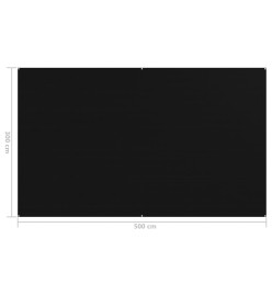 Tapis de tente 300x500 cm Noir