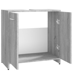 Armoire de bain Sonoma gris 60x33x60 cm Bois d'ingénierie