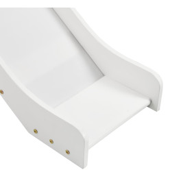 Lit mezzanine d'enfants toboggan et échelle bois pin 97x208 cm