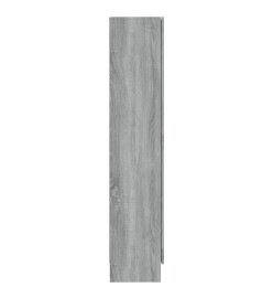 Armoire à vitrine Sonoma gris 82,5x30,5x150cm Bois d'ingénierie