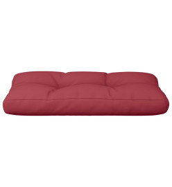 Coussin de palette rouge bordeaux 70x40x12 cm tissu