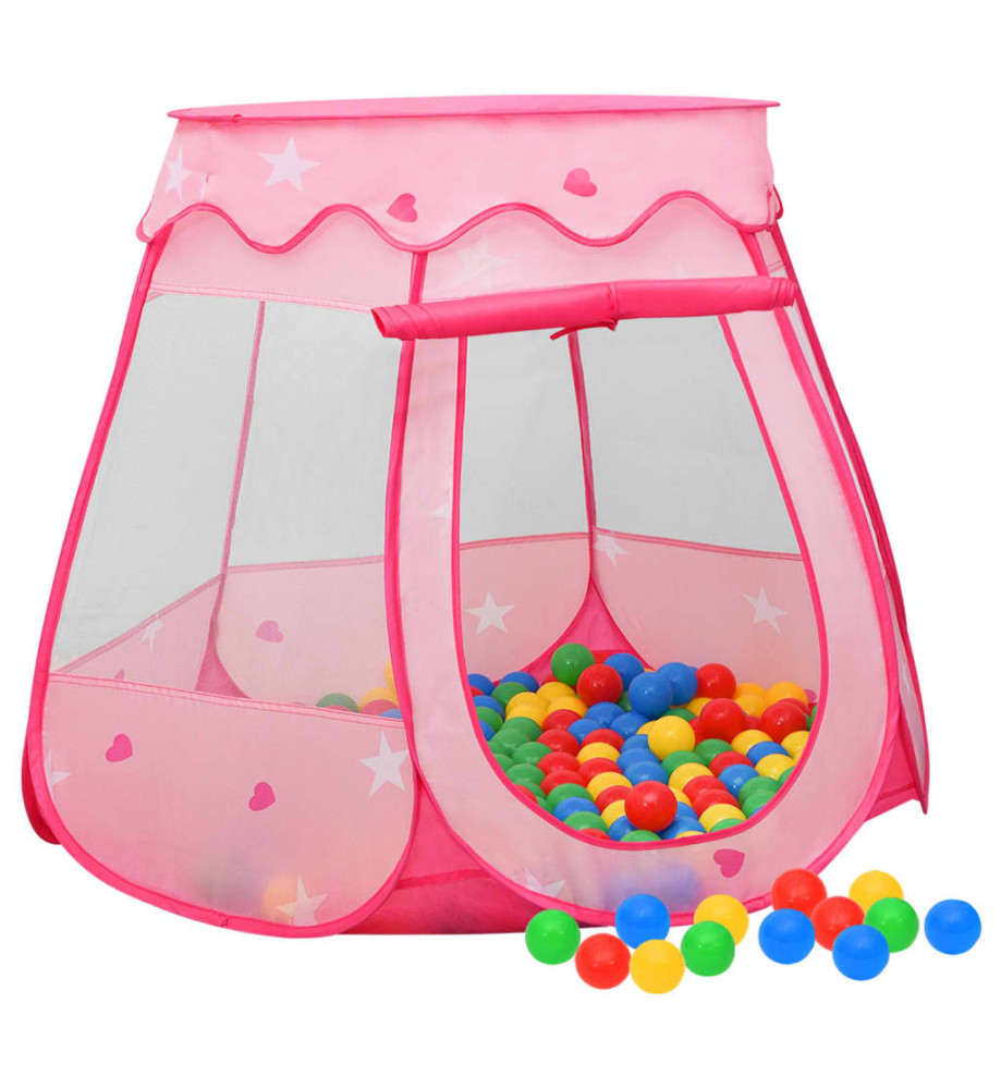 Tente de jeu pour enfants Rose 102x102x82 cm