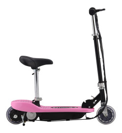 Trottinette électrique avec siège 120 W Rose