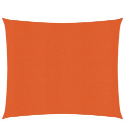 Voile d'ombrage 160 g/m² Orange 3,6x3,6 m PEHD