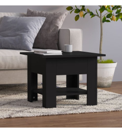 Table basse noir 55x55x42 cm bois d'ingénierie