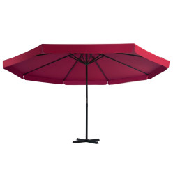 Parasol avec base portable Rouge