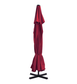 Parasol avec base portable Rouge