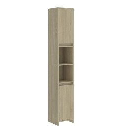 Armoire de salle de bain Chêne sonoma 30x30x183,5 cm Aggloméré