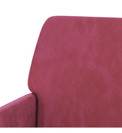 Banc Rouge bordeaux 108x79x79 cm Velours