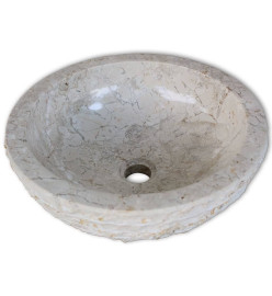 Lavabo Marbre 40 cm Crème