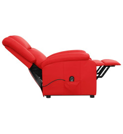 Fauteuil Rouge Similicuir