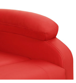 Fauteuil Rouge Similicuir