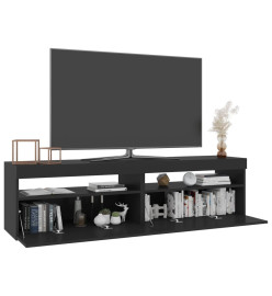 Meubles TV 2 pcs avec lumières LED Noir 75x35x40 cm