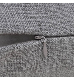 Housses de coussin 4 pcs Aspect de lin Anthracite 40x40 cm