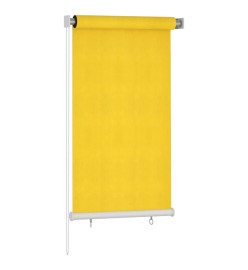 Store roulant d'extérieur 80x140 cm Jaune PEHD