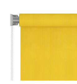 Store roulant d'extérieur 80x140 cm Jaune PEHD