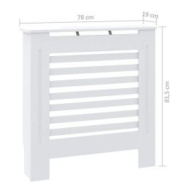 Cache-radiateur MDF Blanc 78 cm