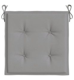 Coussins de chaise de jardin 2 pcs gris 50x50x3 cm tissu oxford