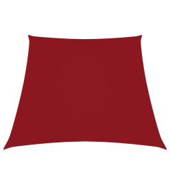 Voile de parasol Tissu Oxford trapèze 2/4x3 m Rouge