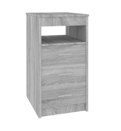 Armoire à tiroirs Sonoma gris 40x50x76 cm Bois d'ingénierie