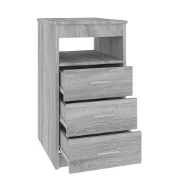 Armoire à tiroirs Sonoma gris 40x50x76 cm Bois d'ingénierie