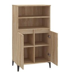 Buffet haut Chêne sonoma 60x36x110 cm Bois d'ingénierie