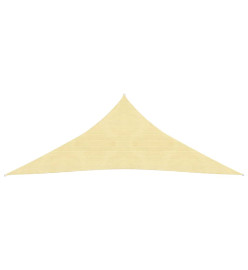 Voile d'ombrage 160 g/m² Beige 3x4x4 m PEHD