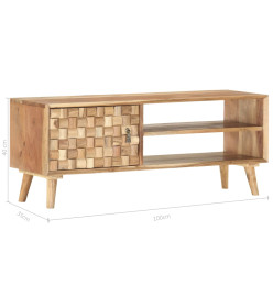 Meuble TV 100x35x40 cm Bois d'acacia massif